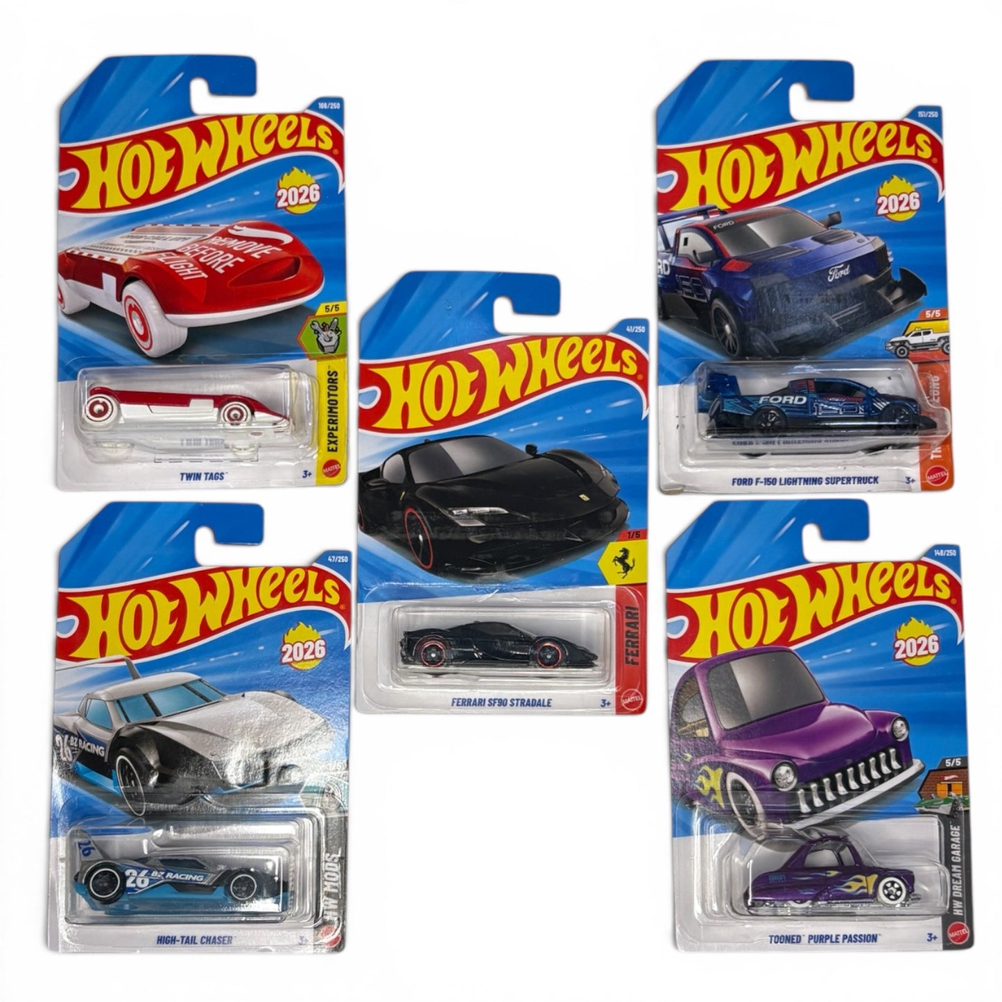 Hotwheels H-Case combo of 5, H001
