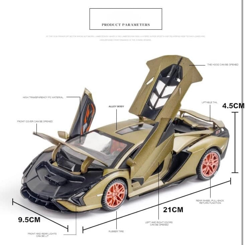 1:32 Lamborghini sian scale model