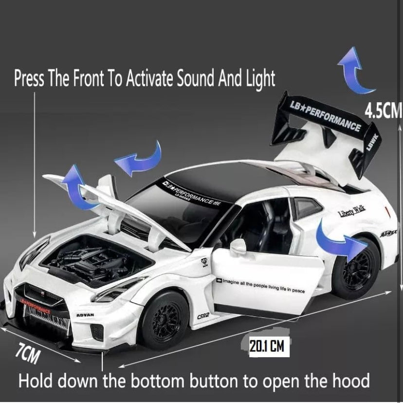 1:24 Nissan GTR CSR2 Skyline diecast car