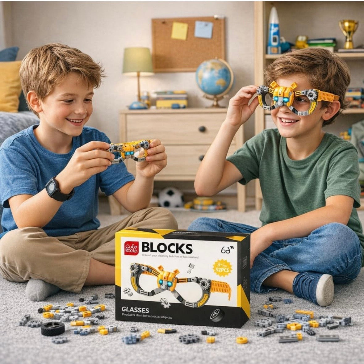 Mech Robot Glass Building Block Set