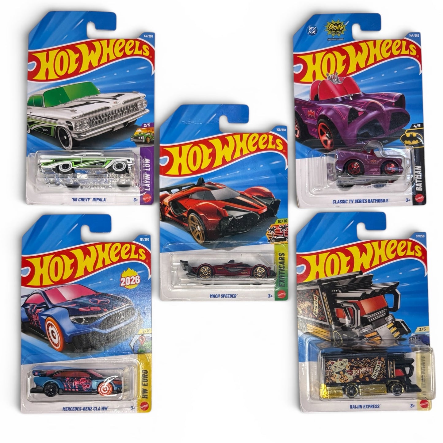 Hotwheels H-Case combo of 5, H009