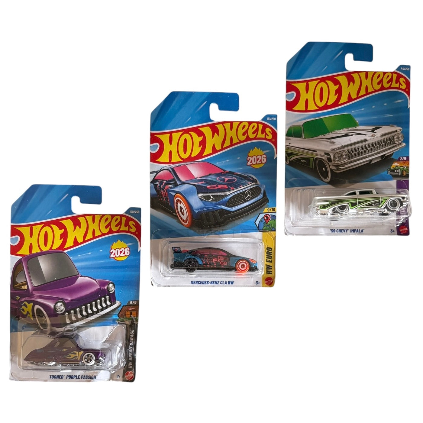 Hotwheels H-Case combo of 3, H3014