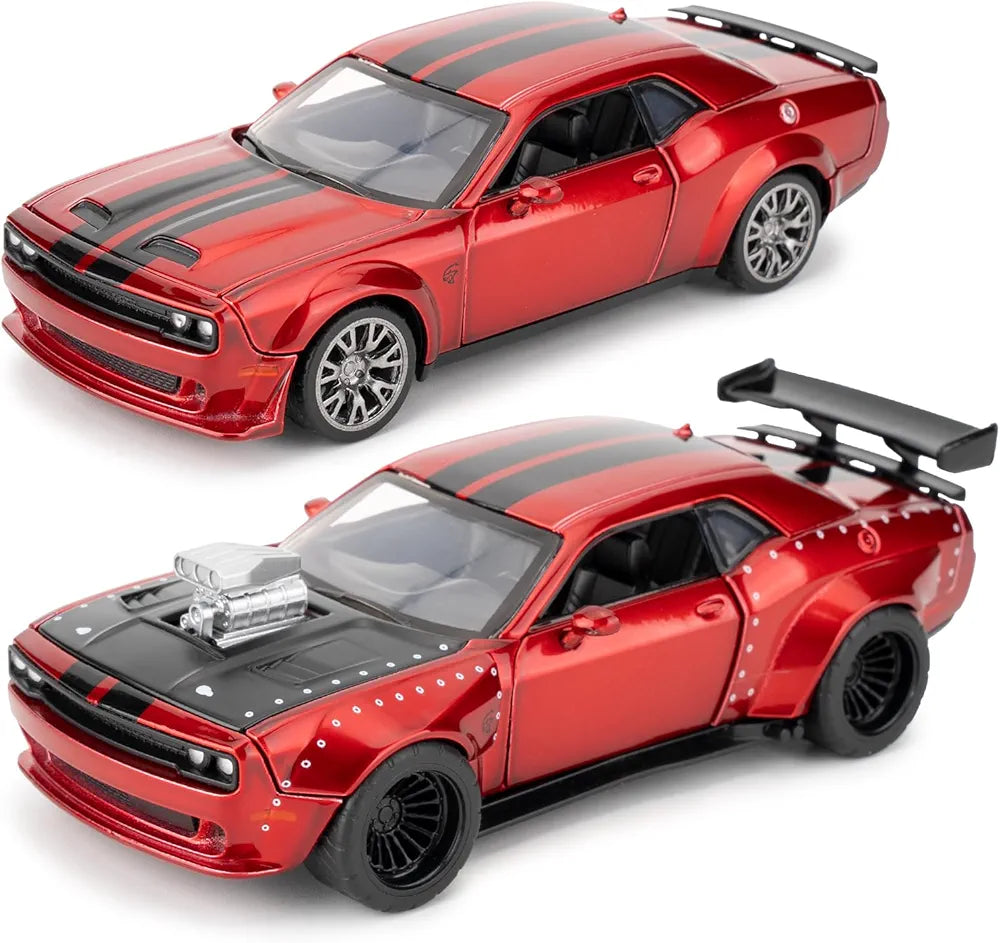 CCA 2022 Dodge Challenger SRT Jailbreak 2 in 1 Car Tuning Set 1:36 Scale