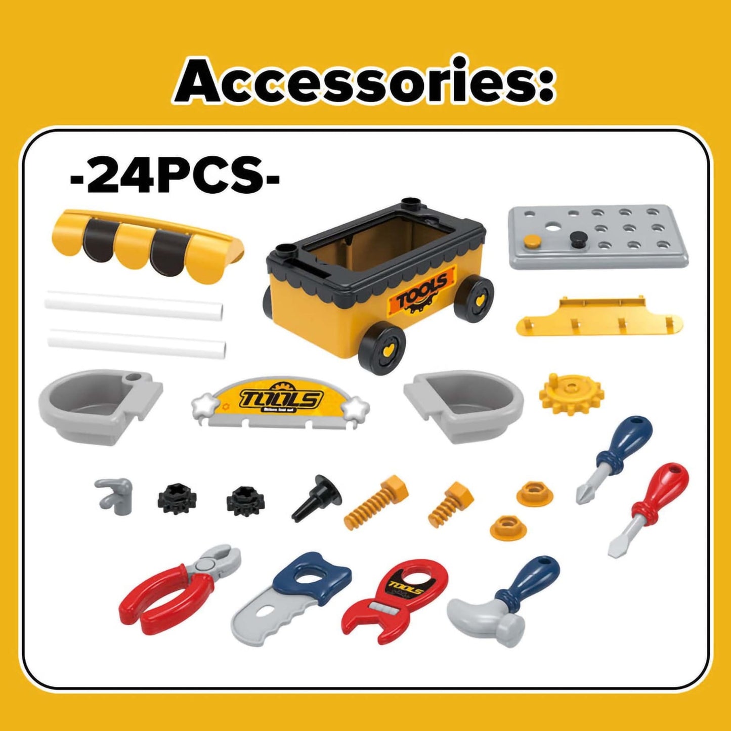 Tool Set Toys for Kids, (Set of 25 Pcs) Playset Tool Kit