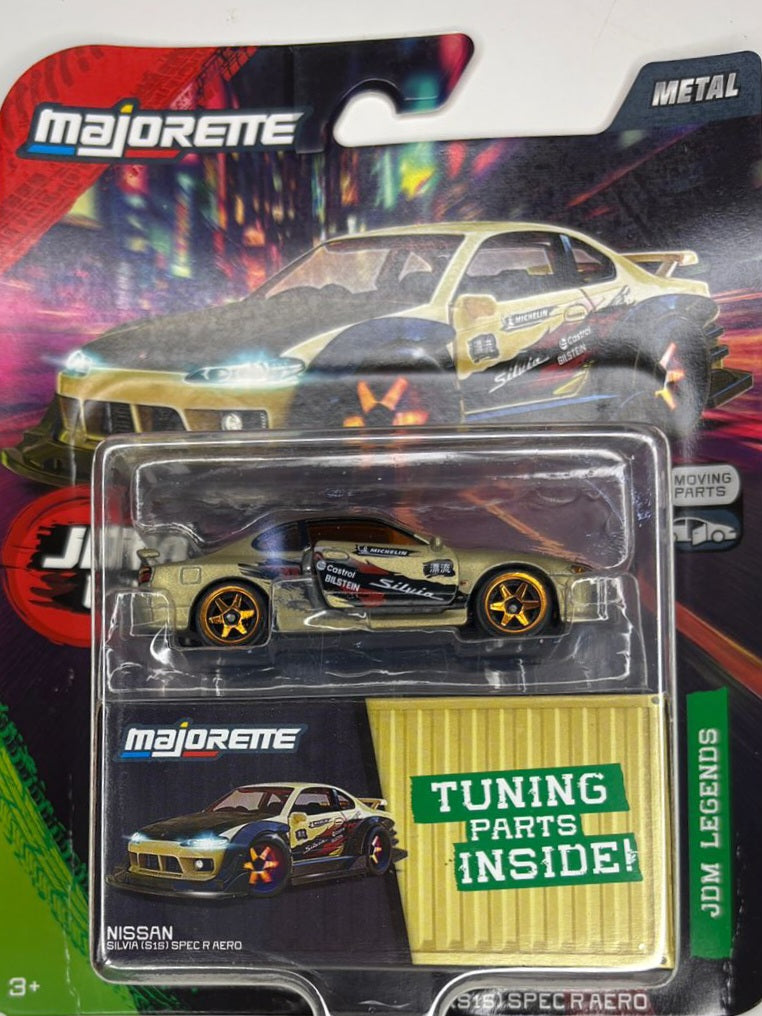 NISSAN SILVIA (S15) SPEC R AERO- MAJORETTE car with tuning parts