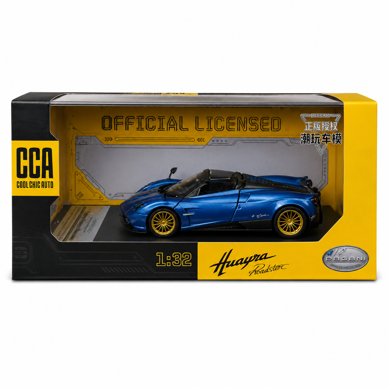 CCA Official Licensed Huayra Roadster Pagani 1:32 Scale model Diecast car
