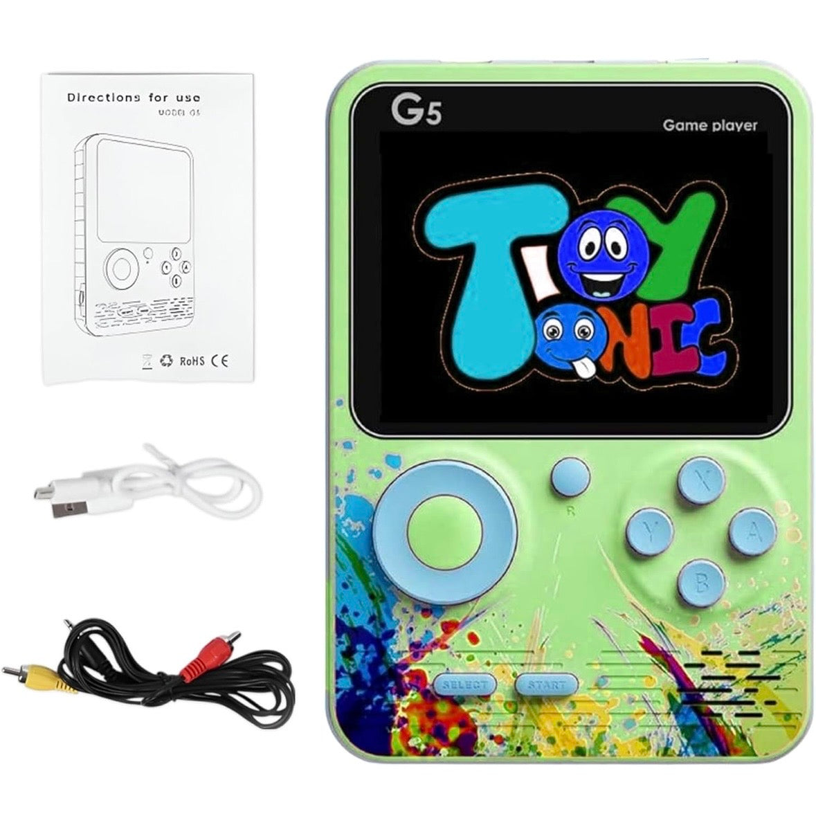 G5 Game with Remote Retro Handheld Game Console with Remote Control | 400+ Classic Built-in Games