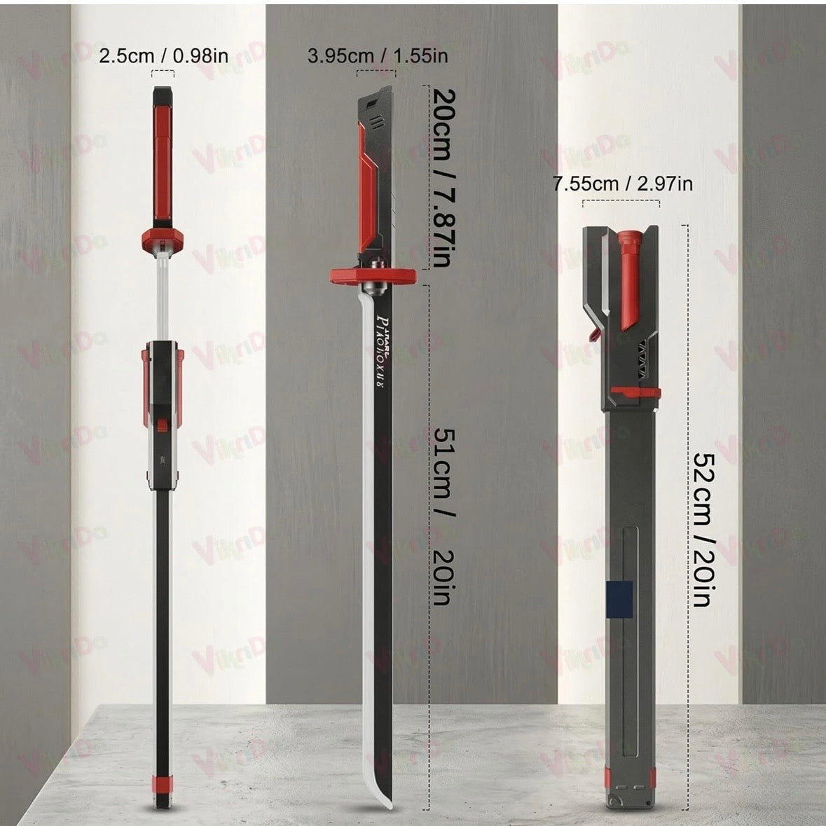 Spark Sword for Kids and Adults, Sparking Sword for Anime Cosplay Red