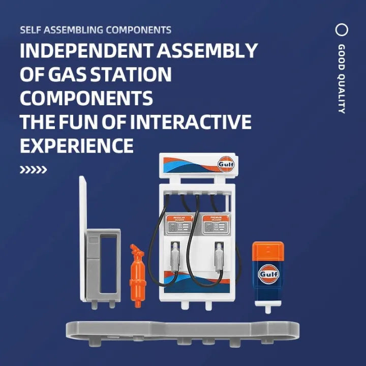 CCA Official Licensed Shell and Gulf Gas Station Assembly Playset