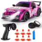 The DRIFT X is a 4WD R/C remote control car
with a 2.4GHz band, 1:22 scale,