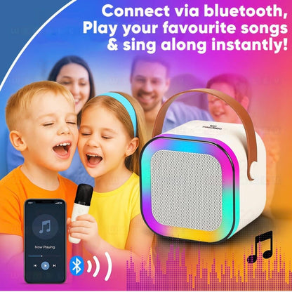 Rechargeable Karaoke Mic with Speaker for Singing