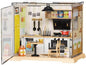 DIY Miniature Home Kitchen Kit with Warm LED Light | 102 PCS Dollhouse