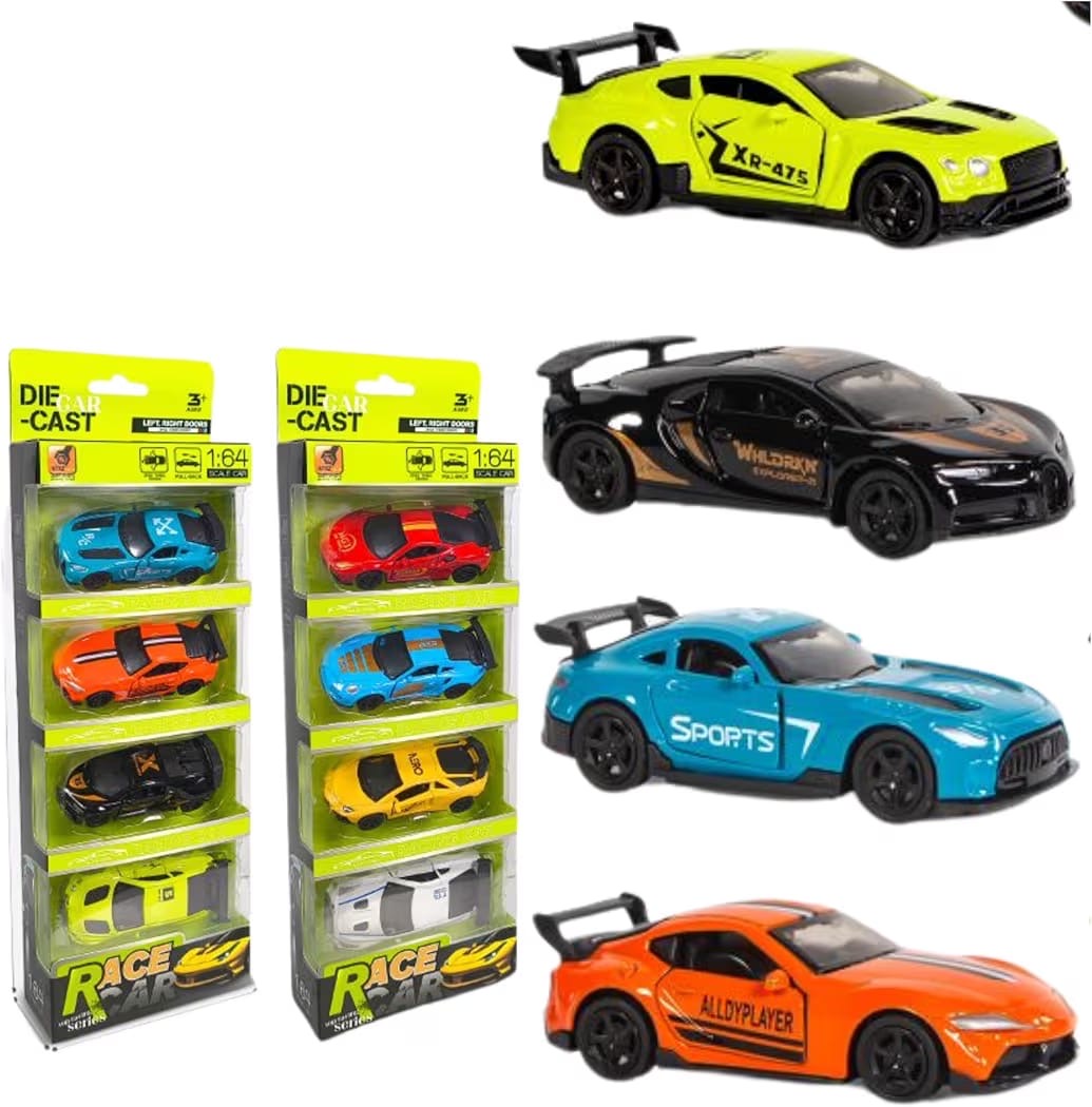 set of 4 Die Cast Car ,scale model metal