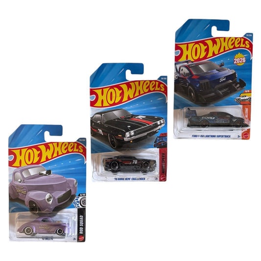 Hotwheels H-Case combo of 3, H3006