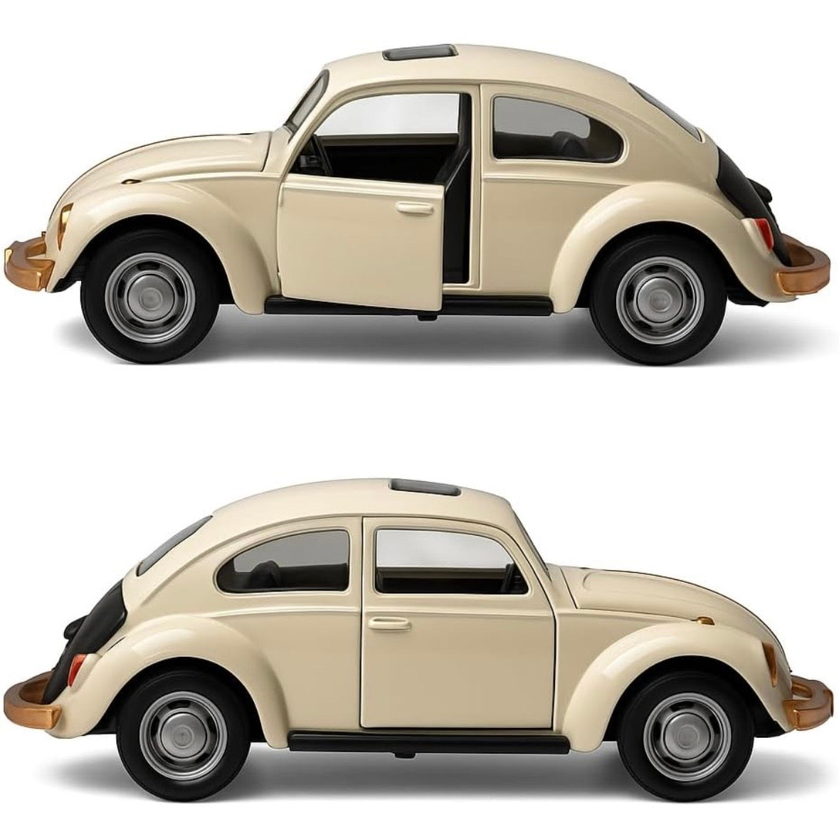 Classic Vintage Beetle-Style Die-Cast Car