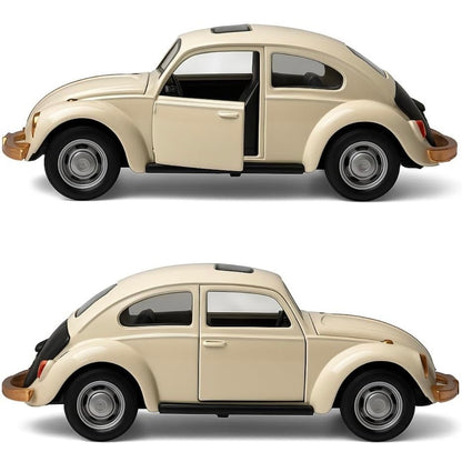 Classic Vintage Beetle-Style Die-Cast Car