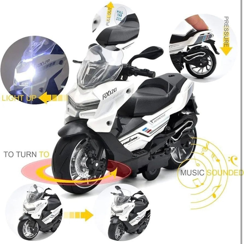 Diecast motorbike scooty 1:14