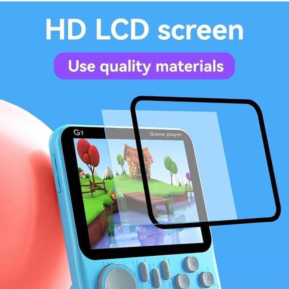 Retro Classic Game Box G7 - 3.5 Inch Screen,666 in1 Games