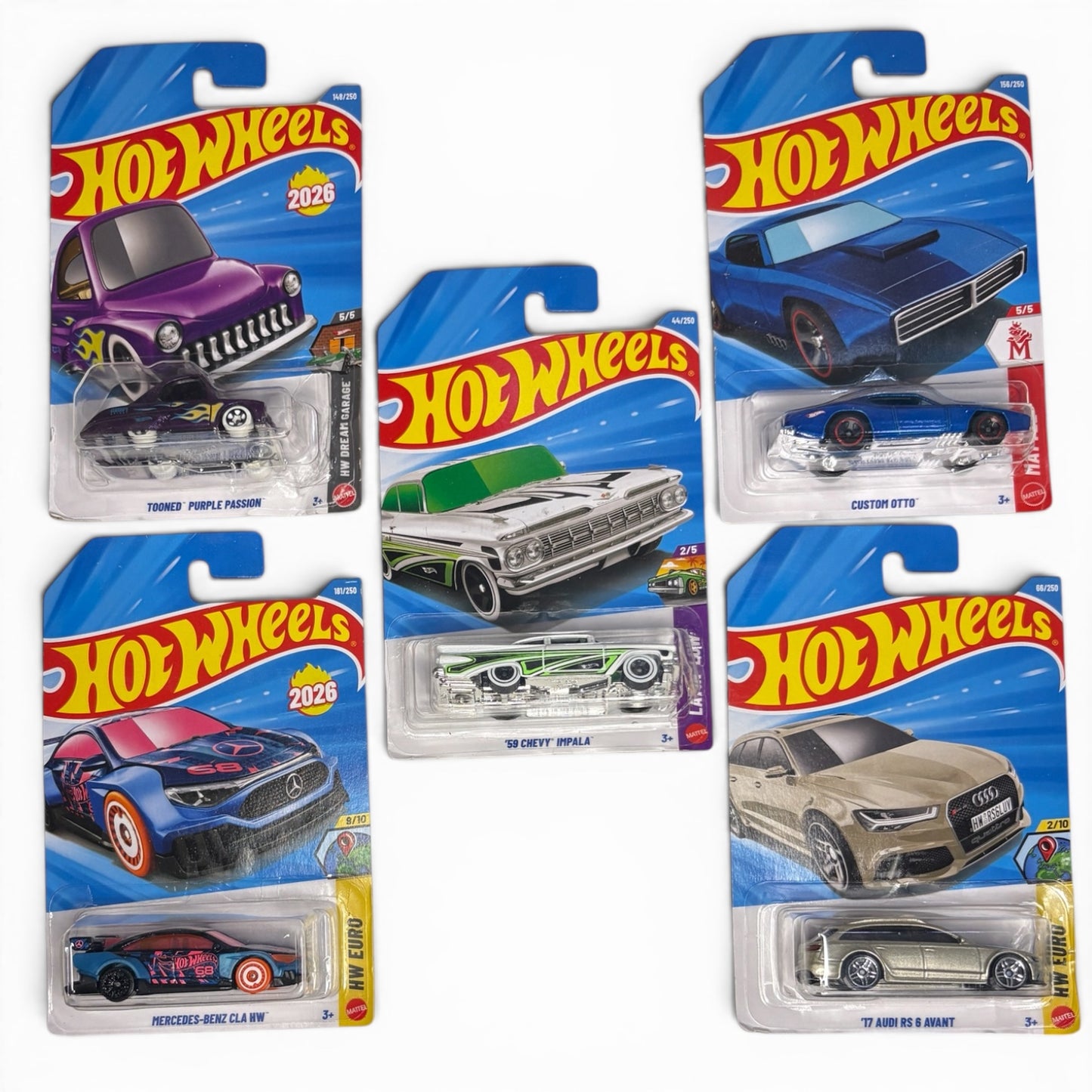 Hotwheels H-Case combo of 5, H010