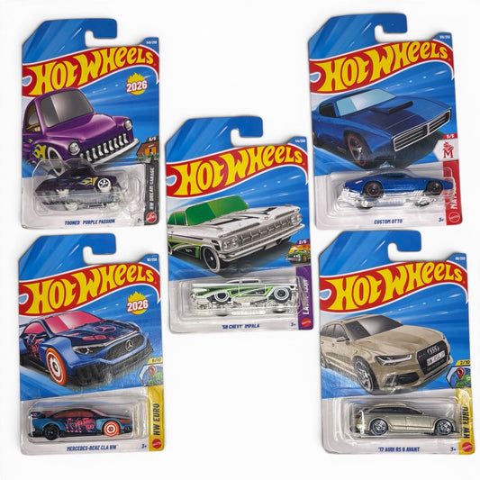 Hotwheels H-Case combo of 5, H010