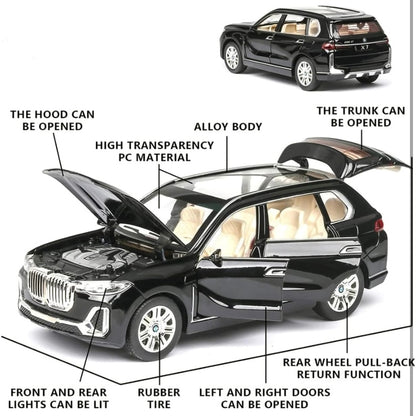 1:24 BMW X7 SUV diecast car