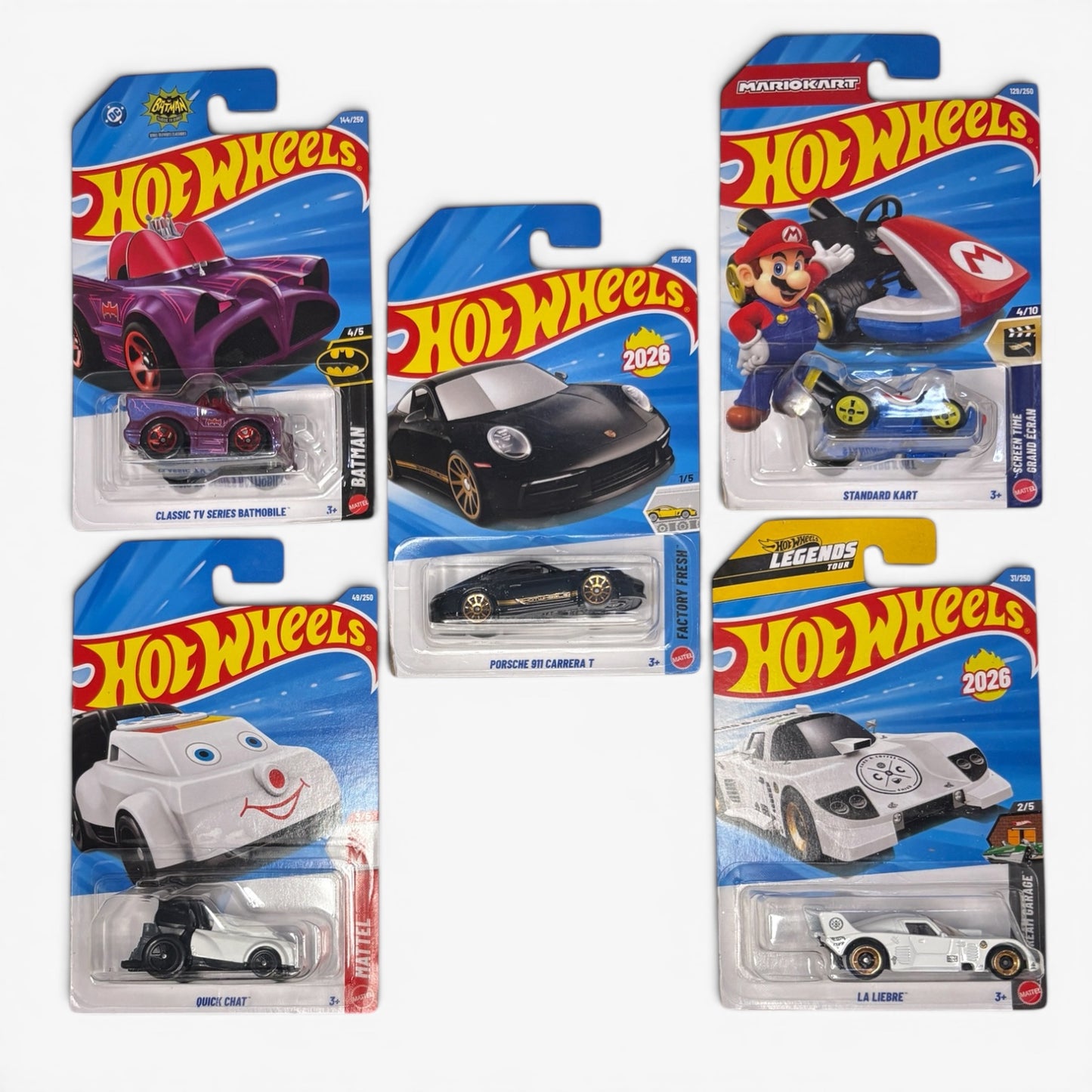 Hotwheels H-Case combo of 5, H004