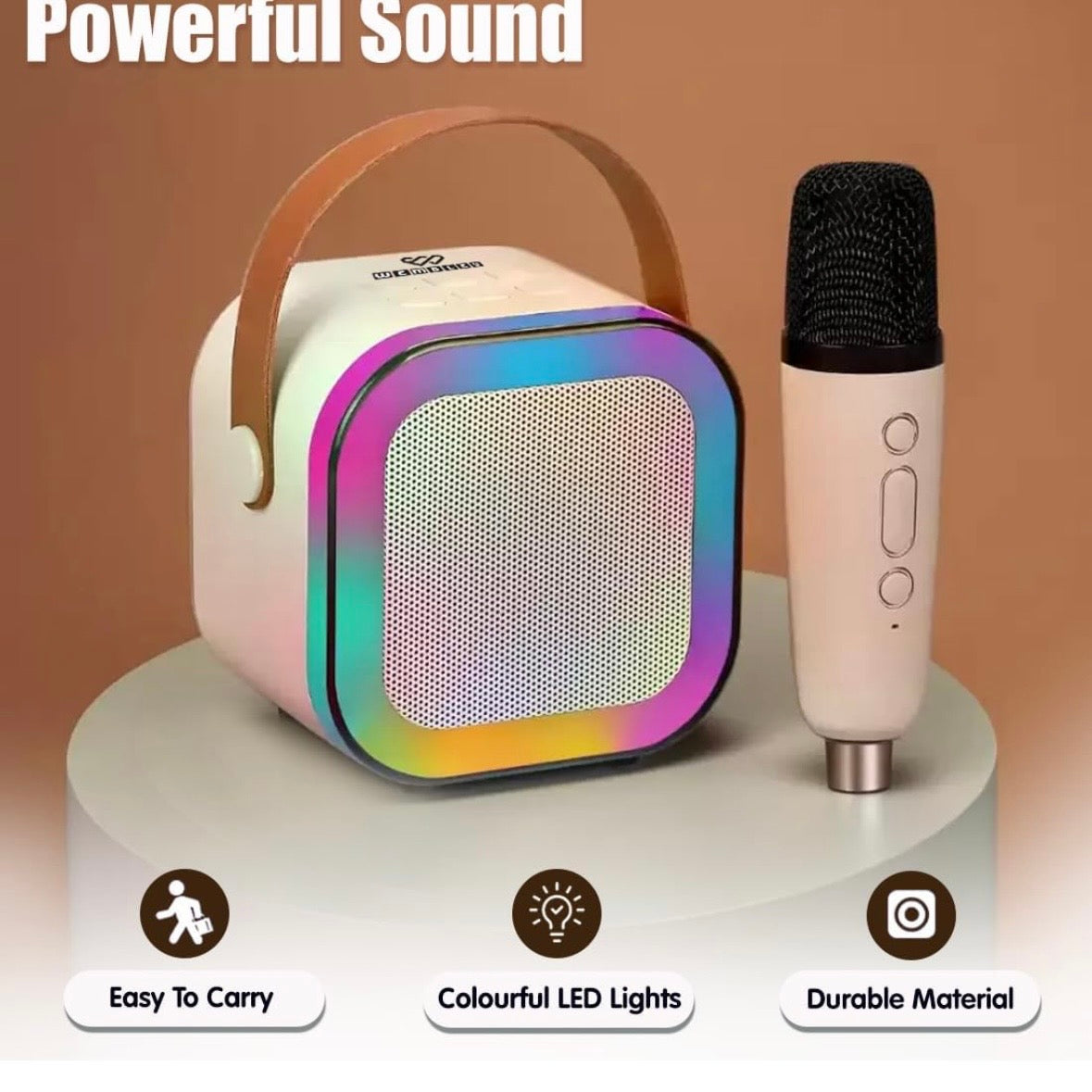 Rechargeable Karaoke Mic with Speaker for Singing