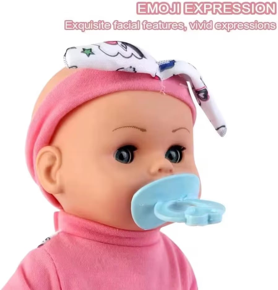 Baby Doll Toy with Feeding Bottle and accessories