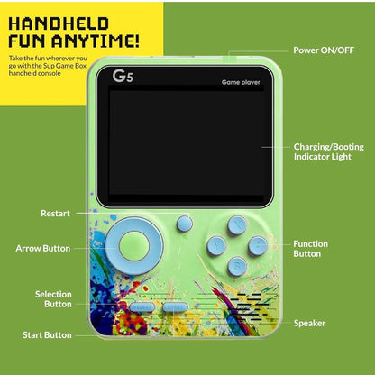 G5 Game with Remote Retro Handheld Game Console with Remote Control | 400+ Classic Built-in Games