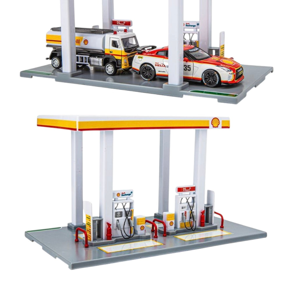 CCA Official Licensed Shell and Gulf Gas Station Assembly Playset