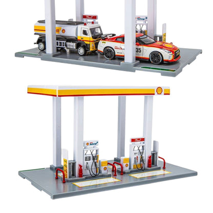 CCA Official Licensed Shell and Gulf Gas Station Assembly Playset