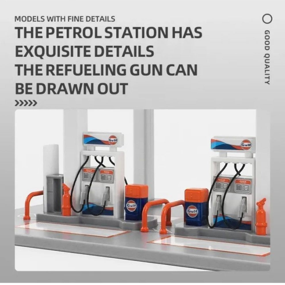 CCA Official Licensed Shell and Gulf Gas Station Assembly Playset