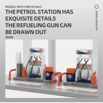 CCA Official Licensed Shell and Gulf Gas Station Assembly Playset