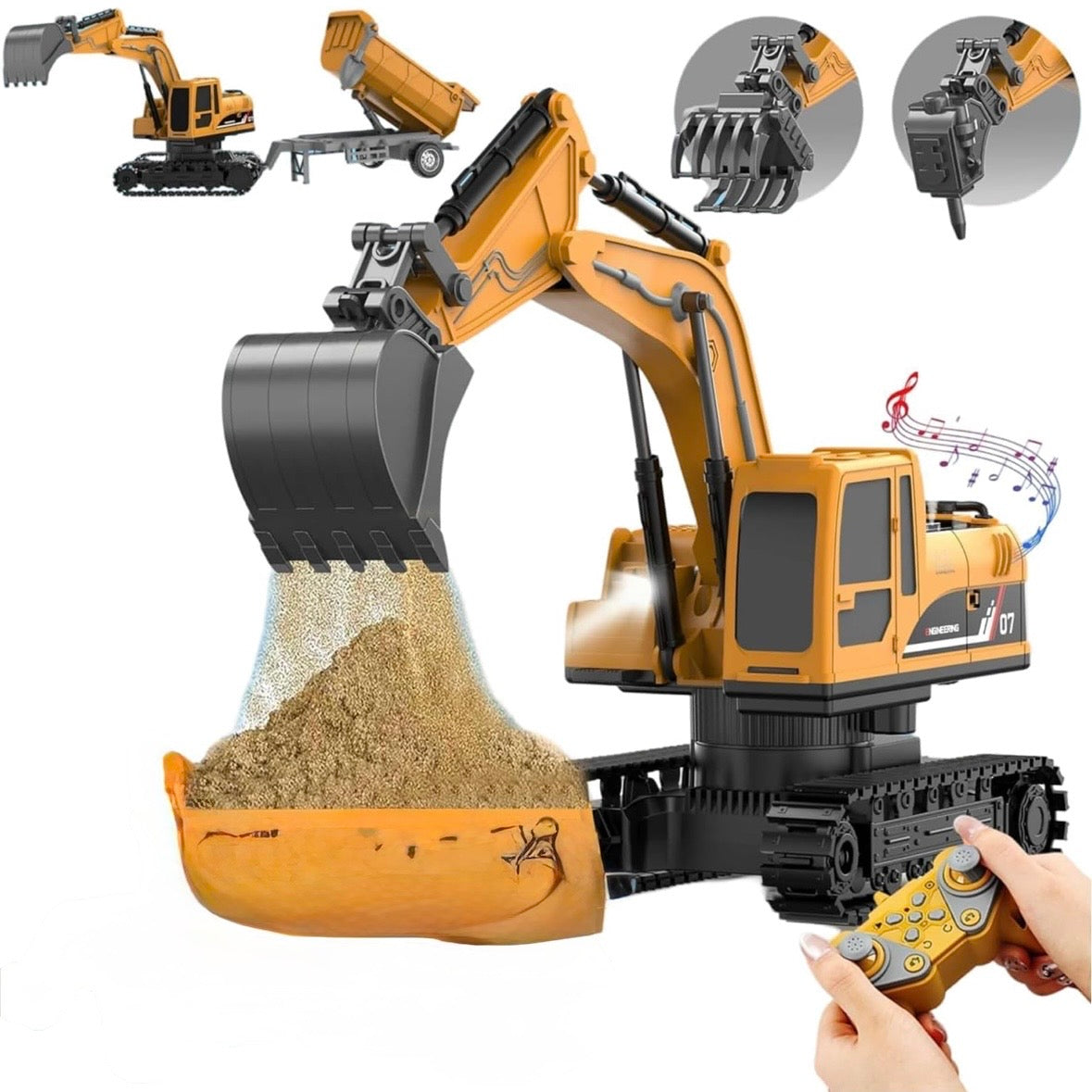 RC JCB Toy Excavator for Kids – 1:22 11