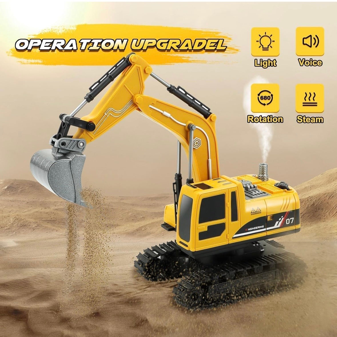 RC JCB Toy Excavator for Kids – 1:22 11