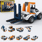 10-in-1 Engineering Vehicles Building Blocks Set 222+ Pieces Creative Construction Toy for Kids