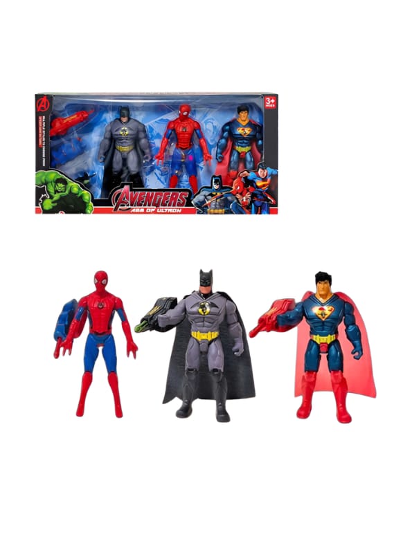 Action figure Pack of 3 Superhero Collectibles