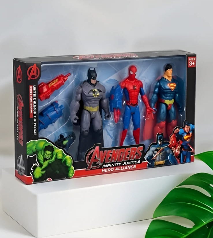 Action figure Pack of 3 Superhero Collectibles