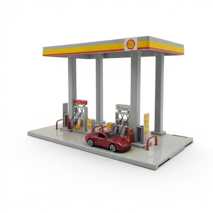CCA Official Licensed Shell and Gulf Gas Station Assembly Playset