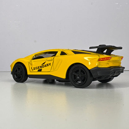 Mini Metal Die-Cast Toy Sports Car  | Durable Body Openable Doors & Hatch