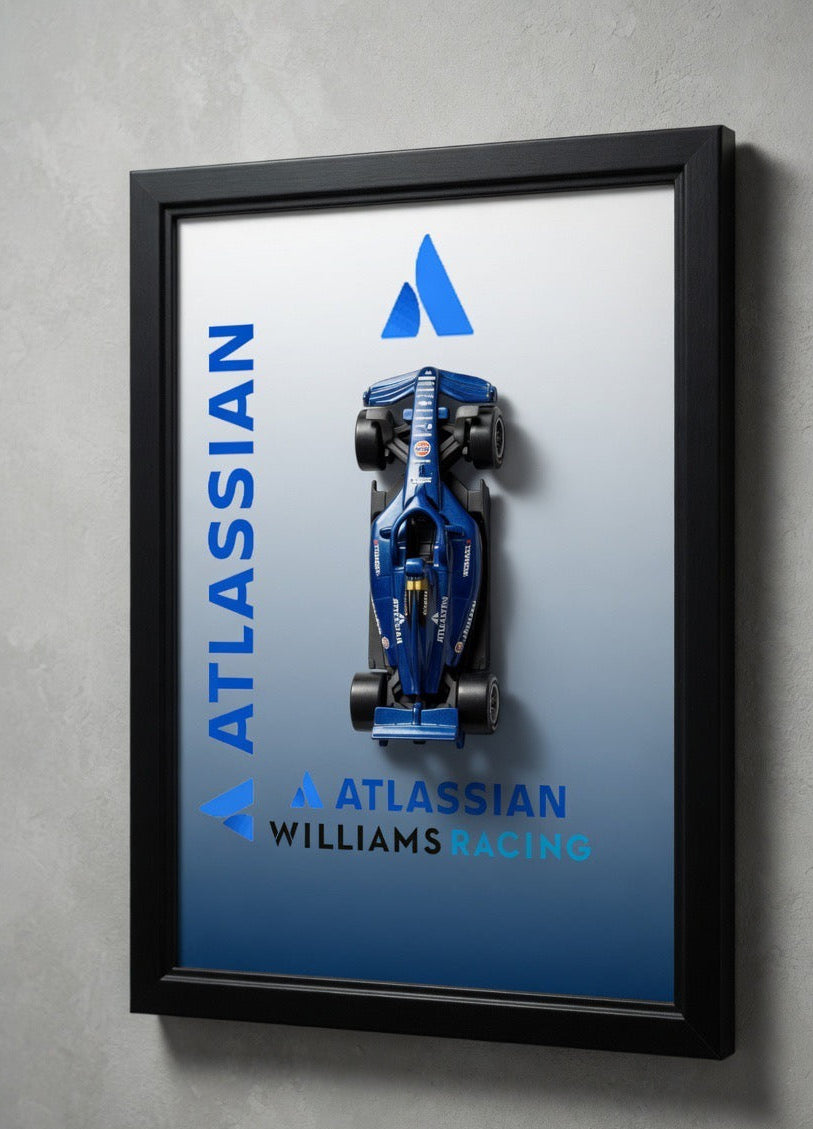 Atlassian williams racing Formula 1 hotwheels frame