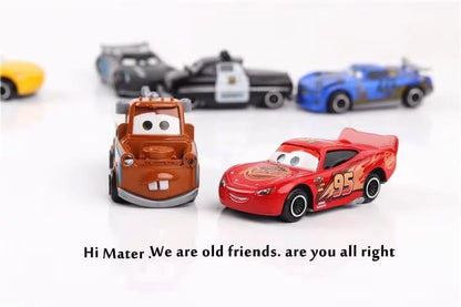 6pc Diecast Metal Toy Car Set Racers lightning McQ Cars for Kids