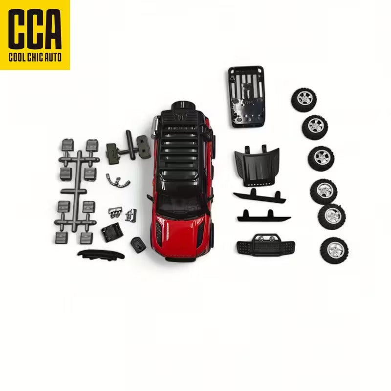 Land Rover Defender 110 Diecast Model Car 1:43 - 2 in 1 Tuning Set Red