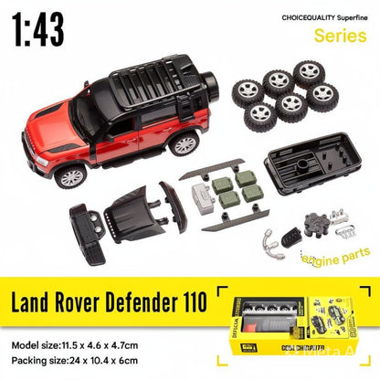 Land Rover Defender 110 Diecast Model Car 1:43 - 2 in 1 Tuning Set Red
