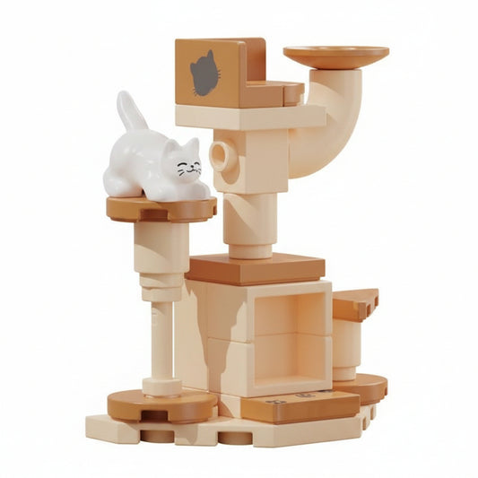 Decool 3D DIY Household Mini-Furniture Blocks for Decor - Cat Climb