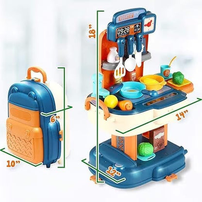Backpack Kitchen Play Set for Kids