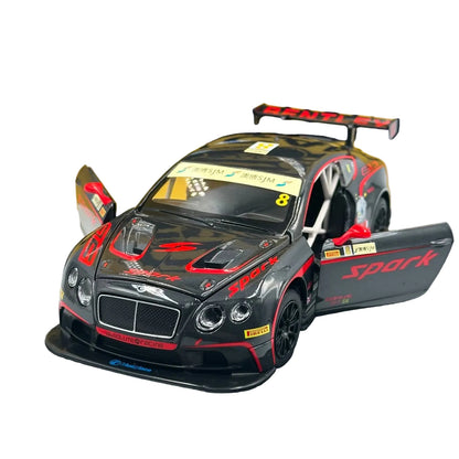 CCA Official Licensed Bentley Continental GT3 1:32 Scale model Diecast car Black
