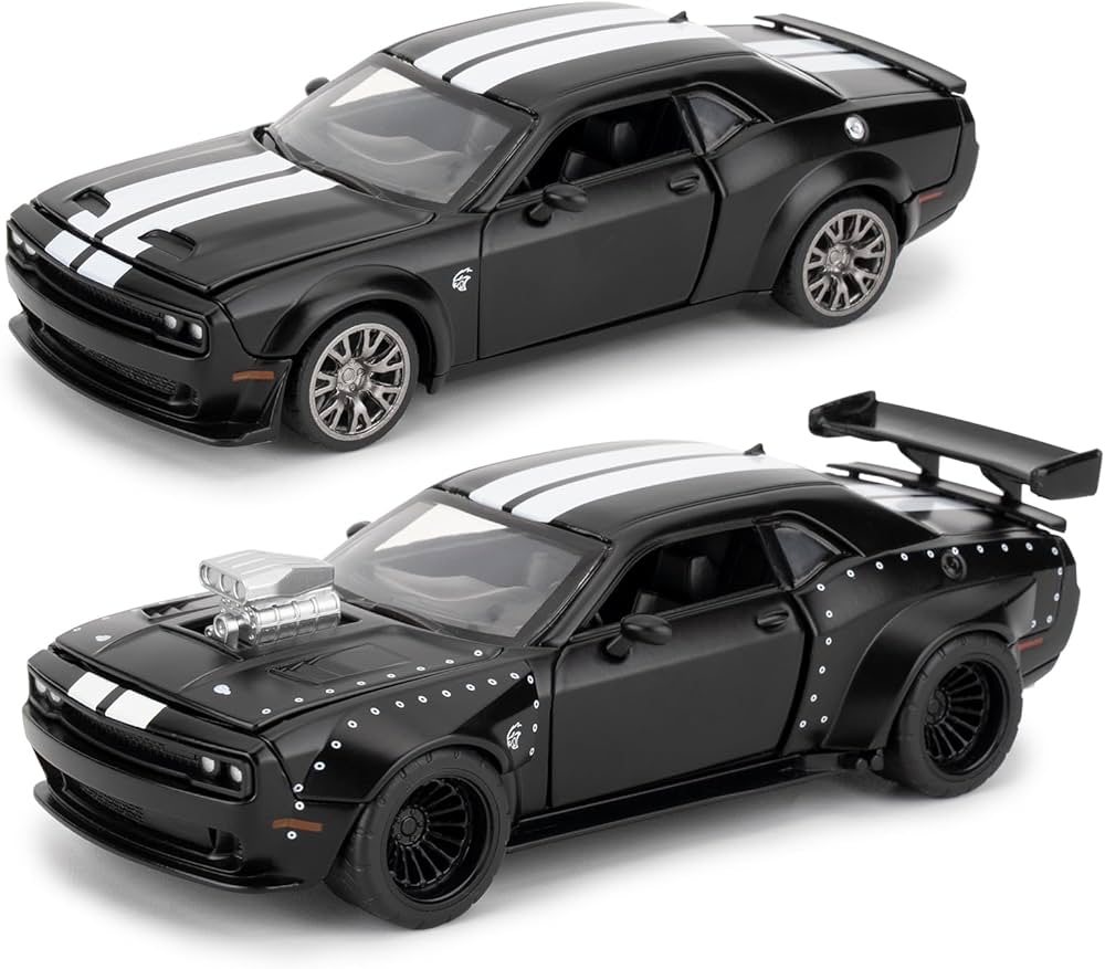 CCA 2022 Dodge Challenger SRT Jailbreak 2 in 1 Car Tuning Set 1:36 Scale