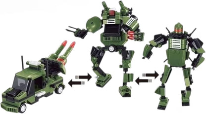 3-in-1 Green Turtle Building Blocks Set