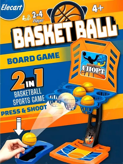 2-in-1 Tabletop Basketball Shooting Game for Kids